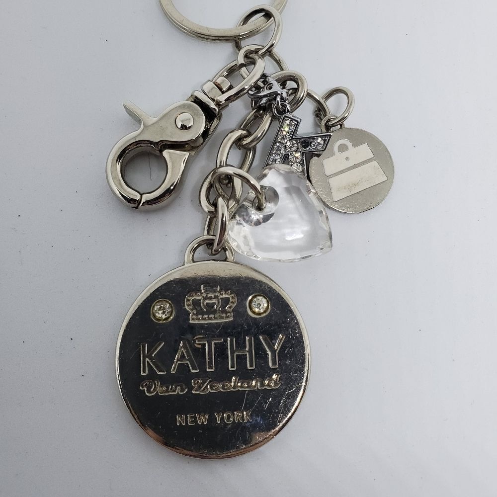 Kathy Van Zeeland Silver Colored Keychain